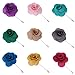 Flairs New York Gentleman's Essentials Premium Handmade Flower Lapel Pin Boutonniere (Pack of 1 Pin, Fairway Green Begonia)