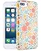 Dimaka iPhone 7 Plus Case for Girls, Cute Floral Yellow Vintage Flower Fall Autumn Pattern Protective Case, 2 Layer Hybrid 360 Full Cover for iPhone 7 Plus and iPhone 8 Plus (Retro Painted Flower)