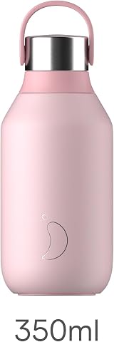 Chilly's Series 2 Water Bottle 350ml Blush Pink BPA-Free Stainless Steel view 2