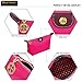 Bestrice iConic-Frame Pouch-Cosmetics Case Makeup Bag Travel Accessory Organizer Rose Red