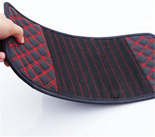 BININBOX Auto Car Sun Visor Organizer Pouch Bag Card Storage CD DVD Disk Holder Multi-Purpose Folder Pocket 9 Capacity (Red)