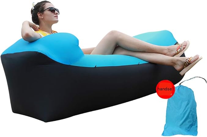 ZL Sofá Inflable, Reclinable De Sofá De Aire, con Reposacabezas, Bolso