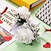 Men Wedding Boutonniere Wedding Flowers Buttonholes Accessories Groom Groomsman Prom Party Suit Decoration (8, White 7)