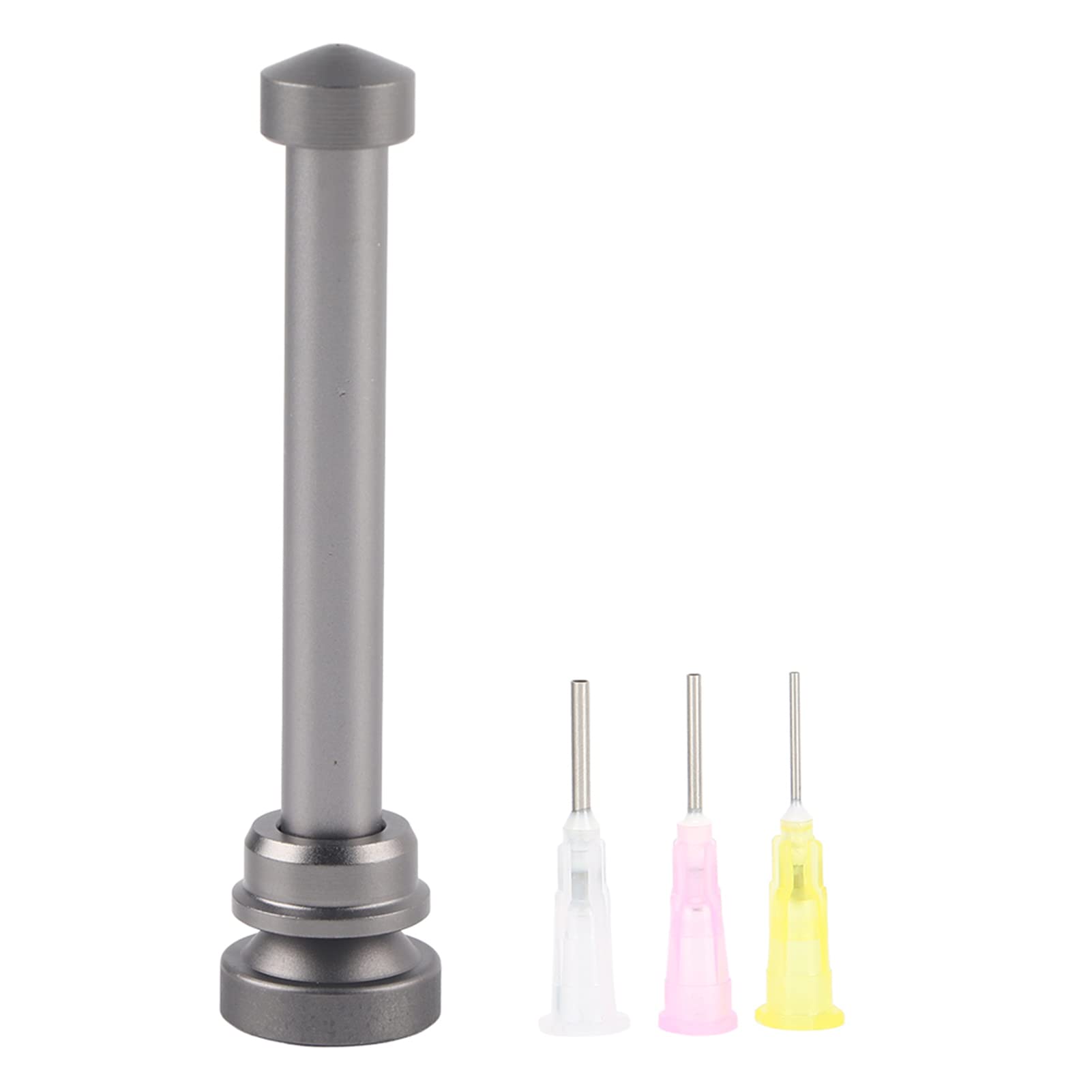 Soldering Flux Syringe Pusher, Syringe Welding Oil Partner Metal Push Rod Boosting Needle Soldering Flux Assistor