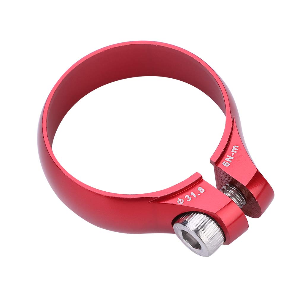 Seatpost Collar 27.2,Quick Release Clamp, 2 Colors Latch Clamp Icletta I 31.8Mm Replacement For 27.2 Seatpost Substitution For Light(Red)