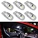 T10 LED Bulb Extremely Bright 3030 Chipset 194 168 SMD W5W LED Wedge Light 1.5W 12V License Plate Light Turn Light Signal Light Trunk Lamp Clearance Lights Reading lamp（6pcs white)