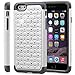 iPhone 6s Plus Case, Fosmon HYBO-SD Sparkle Diamond Star Design Hybrid Case for Apple iPhone 6 Plus (2014) / iPhone 6s Plus (2015) - Black/White