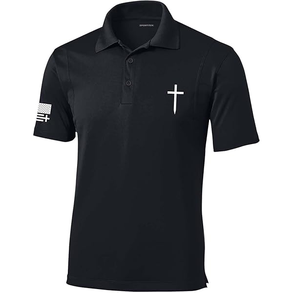 Trenz Shirt Company Mens Christian Polo Embroidered Redeemed