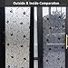 Decorative Window Film,Black Flower Static Cling Privacy Door Film, Non Adhesive Heat Control Anti UV Window Cling for Office and Home,17.5 inches by 78.7 inches