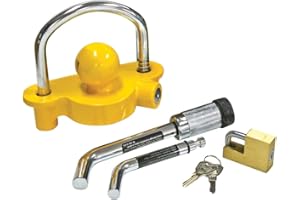 REESE Towpower 7014700 Trailer Hitch and Coupler Combo Lock Set, Fits 1-1/4 Inch & 2 Inch Square Receivers, 1/2 Inch & 5/8 Inch Pin Diameter