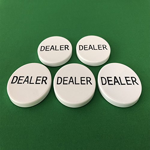 YH Poker Set of 5 Professional Casino Texas Holdem Poker Dealer Buttons - Thumbnail 2