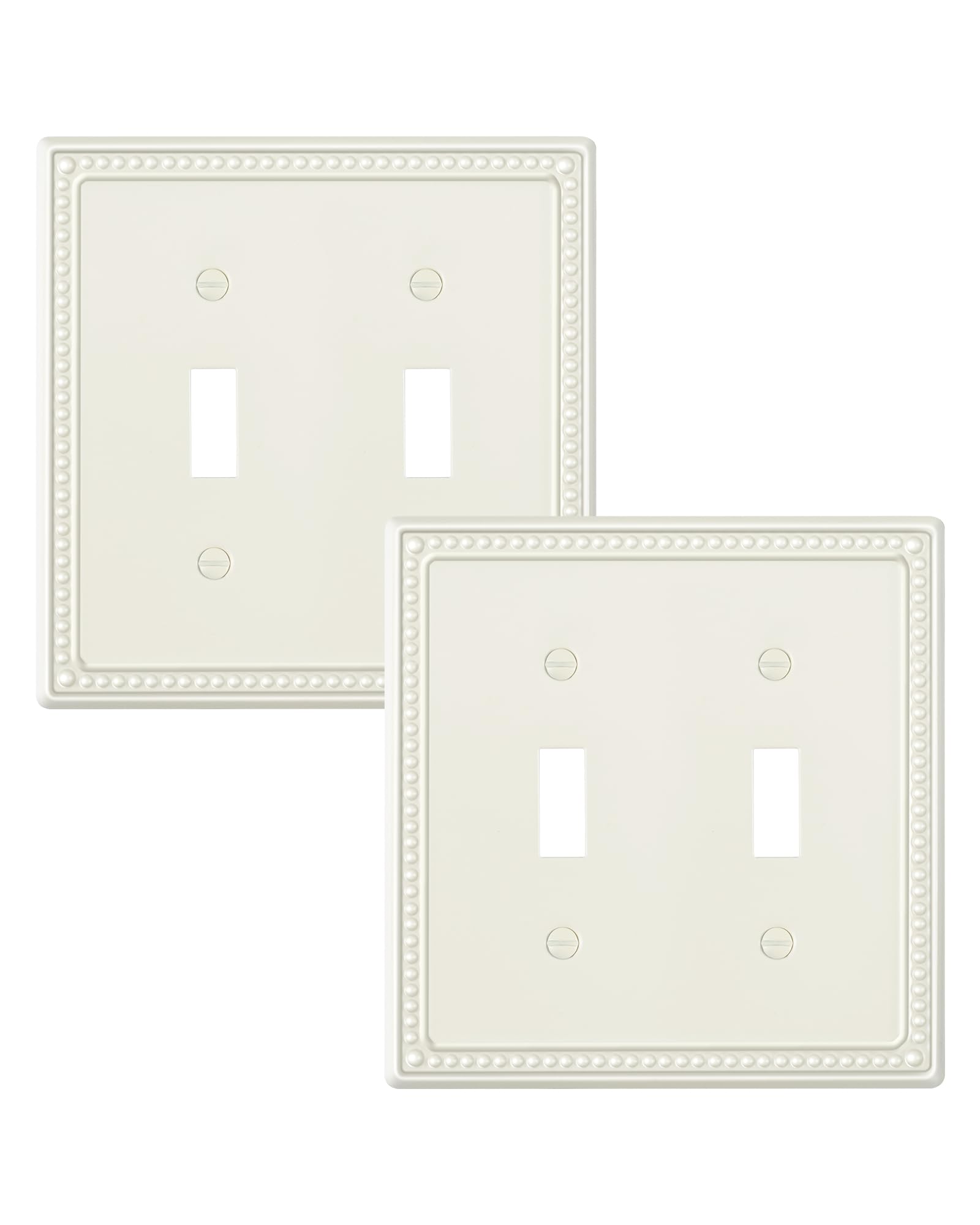 TREEWELL 2-Pack Double Toggle Light Switch Cover