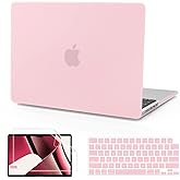 B BELK Compatible with MacBook Pro 14 inch Case 2026-2021 M5 M4 M3 M2 M1 Pro Max Chip A3434 A3112 A3185 A3401 A2918 A2992 A2779 A2442, Plastic Hard Shell +Keyboard Cover+Screen Protector, Rose Quartz