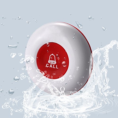 CallToU Wireless Caregiver Pager Nurse Call Alarm Wireless Call Button Pager Elderly,Buzzer