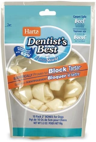Hartz Dentist's Best 2-Inch Bone - 10-Pack - Pack of 6 [Misc.]