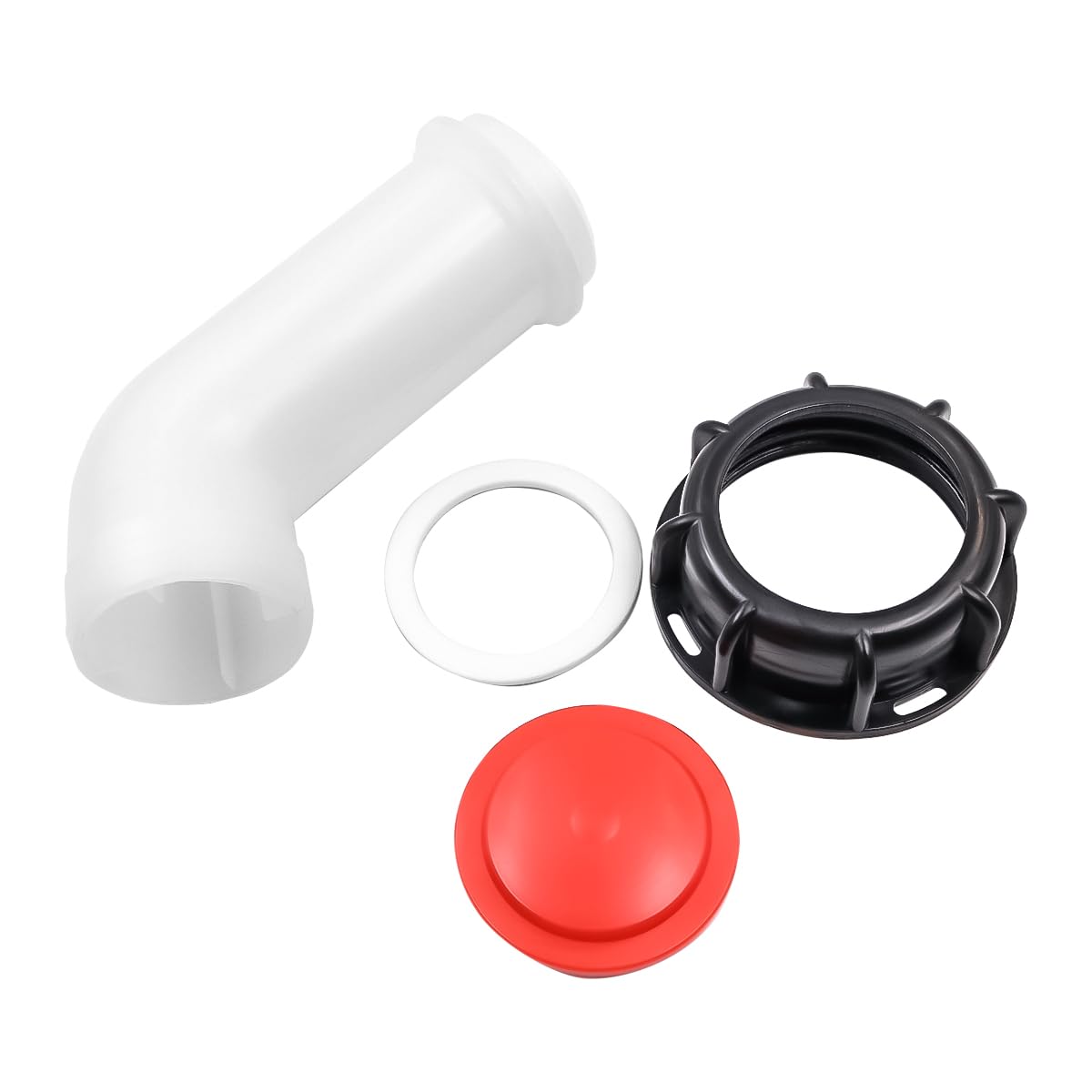 Tiardey 2 Pack Outlet Tap, IBC Adapter S60 x 6 Coarse Thread IBC Outlet Nozzle IBC Tank Accessories Drain Cover Nozzle Valve Cap Valve Inner Thread for IBC Tote Tank