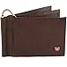 Alpine Swiss Mens Deluxe Leather Money Clip Spring Front Pocket Wallet Brown