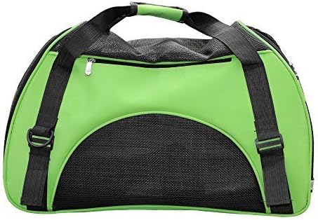 Pet Travel Carrier Bags,Linka Soft Sided Dog Carrier Pet Travel Portable Bag Home for Dogs, Cats and Puppies Foldable Washable Travel Carrier,Outdoor Pet Travel Carrier Mesh Green