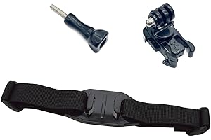 Helmet Mounting Featuring Adjustable Straps and Adapters Base for Stable Video During Cycling Adventure Mount Adjustable Moun