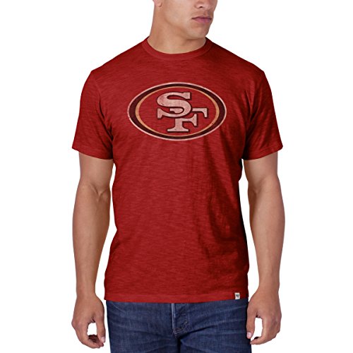 NFL San Francisco 49ers Men's '47 Basic Scrum Tee, Rescue Red, Large