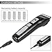 Oneisall Heavy Duty Dog Hair Clippers, Professional Rechargeable Cordless Pet Grooming Trimmer Dog Shaver for Thick Hair Dogs Cats with Oil (Black & Silver)