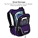 MIRACOL Hydration Backpack with 2L Water Bladder - Thermal Insulation Pack Keeps Liquid Cool up to 4 Hours – Multiple Storage Compartment – Bladder with Insulated Flow Tube, Purple