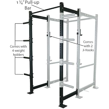 rack titan fitness power series fold mounted deep extension inch kit