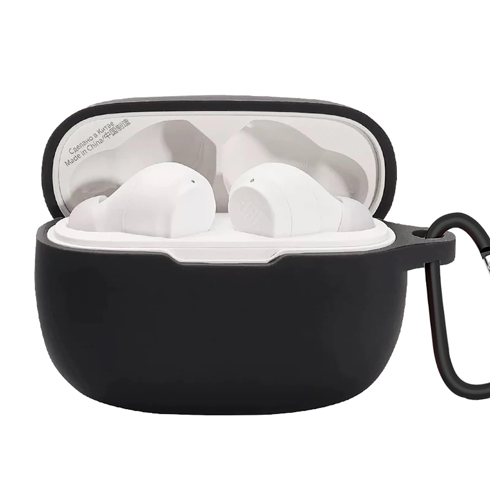 GIOPUEY Cilicone Case for JBL Wave 200TWS, Ultra-thin soft Cover, Slim-Fit,Anti-Fall,Not Easy to Dirty - Black