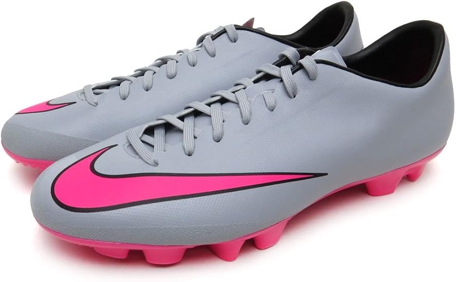 Amazon Co Jp ナイキ Nike マーキュリアル ビクトリー V Hg V ウルフグレー ハイパーピンク ブラック ブラック 060 060 ウルフグレー Hピンク 27 5cm 服 ファッション小物