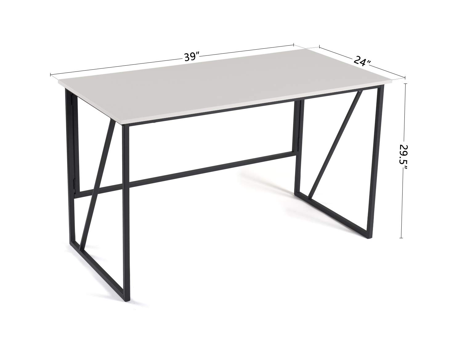 Cubiker Writing Computer Desk 39” Modern Simple Study Desk Laptop Table