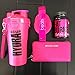 Hydra Cup - 30oz Dual Threat Shaker Bottle, Shaker Cup + Water Bottle, 2 in 1, Leak Proof, Awesome Colors, Save Time & Be Prepared, Ultra Pink