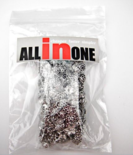 Vintage Silver Plated Filigree Flower Bead Caps Bundle - 60g Combined Types