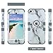 iPod Touch Case, iPod 6 Marble Case, ULAK Protective Anti Slip Anti-Scratch Shockproof Cover with Hybrid High Soft Silicone + Hard PC Case for iPod Touch 5/6th Generation (marble pattern)