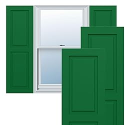 12"W x 33"H True Fit PVC Two Equal Raised Panel