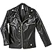 Amscan Fabulous '50S Costume Party Greaser Jacket - Child Standard, Black, Faux Leather, 1Piece Costume