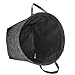 DALIX Laundry Hamper Storage Basket in Black Pigment Washed Canvas (Foldable)