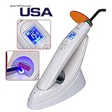 BoNew Dental LED Cure Light with Light Meter White Wireless Lamp 1800MW US Stock