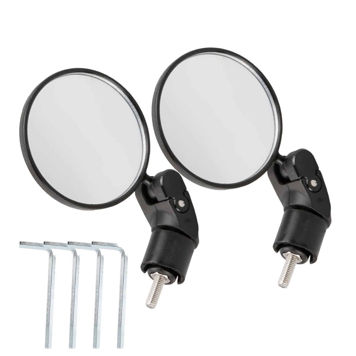 2 Pcs Bike Mirror - 360° Rotating Rear View Handlebar Bicycle Mirror