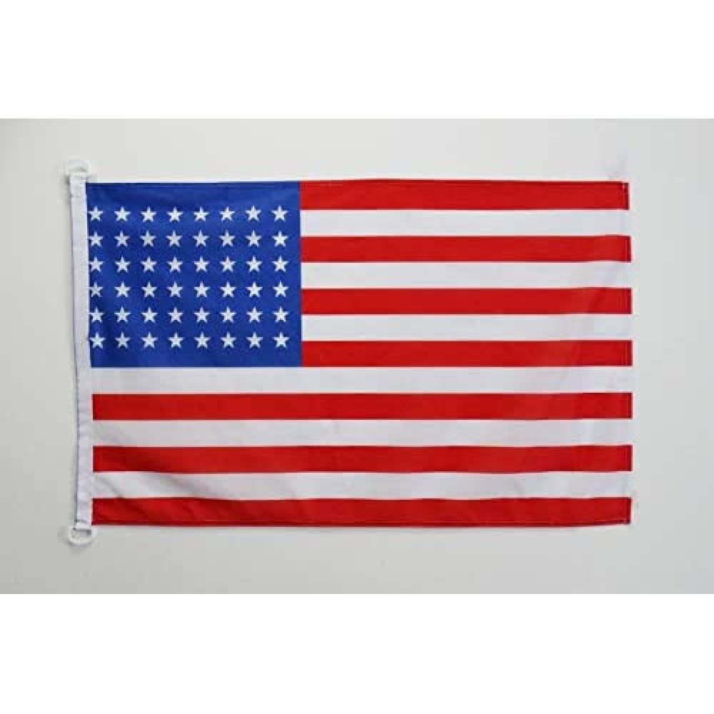 AZ FLAG USA 48 stars Nautical Flag 18'' x 12'', US, American flags 30 x 45 cm, Banner 12x18 in for boat