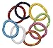 L. Erickson Grab & Go Ponytail Holders, Resort, Set of Eight - Exceptionally Secure with Gentle Hold