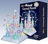 Kool 3D Light-Up Musical Crystal Castle Jigsaw Puzzle 105 pieces, Beautiful LED Lights