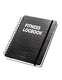 Libro de registro de fitness: 150 entrenamientos   6.0 x 8.0 in   Papel grueso, tapa dura, cierre elástico, esquinas redondas, espiral, elegante y minimalista, fácil de usar, sin fecha, diario de entrenamiento venta de lanzamiento.