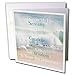3dRose Image of Serenity Prayer On Calm Beach and Waves Photo - Greeting Card, 6