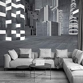 Wall Murals for Bedroom Modern Steel Feature Removable Wallpaper Peel and Stick Wall Stickers - 66x96 inches