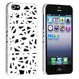 niceeshop(TM) White Bird Nest Rear Hard Case Cover for iPhone 5 5S + Screen Protector