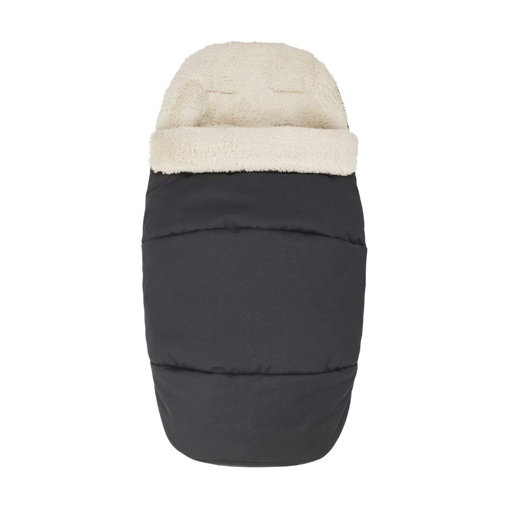 Maxi-Cosi 2-in-1 Footmuff, Pram Footmuff for Maxi-Cosi Strollers, from Birth up to 3.5 Years, Fleece Lined Cosy Toes, Cosy Seat Liner, Warm Fleece Lined Baby Footmuff, Essential Black