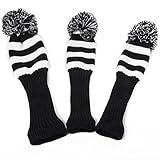 XCSOURCE 3x Golf Club Knitted Headcover Head Covers For Titleist Taylormade OS426