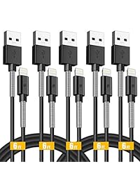 Puridea - Cable cargador para iPhone (5 unidades, 5.9 ft)