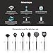 Cooking Utensil Set - 6 Best Kitchen Utensils Set - Black Nylon Cooking Utensils - Kitchen Gadgets Gifts Prime