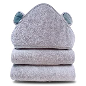 SWEET DOLPHIN Premium Bamboo Baby Bath Towel – Ultra Absorbent – Soft Hooded Towels for Babies,Infant – Baby Registry…